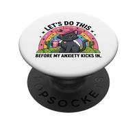 Hagamos Esto Antes de Que mi ansiedad Entre en Mujeres Divertidas PopSockets PopGrip Adhesivo