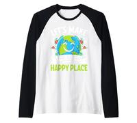 Hagamos la Tierra un Lugar Feliz Camiseta Manga Raglan