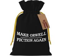 ¡Hagamos que la ficción de Orwell vuelva a ser realidad! Bolsa de arpillera reutilizable con cordón ajustable, ideal para y fiestas.