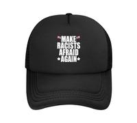 Hagamos Que Los Racistas Vuelvan A Tener Miedo Hombre Mujer Gorras Hip Hop Clásico Sombrero Resistente Gorra De Béisbol para Verano Tenis Deporte
