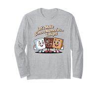 Hagamos S'More Memories Tonight Camper Funny Camping Manga Larga
