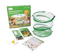 Hagemann Juego de cupones de jardín de mariposas, regalo para niños, cupón para 5 - 7 orugas de cardo, experimento de naturaleza, incluye hábitat, material educativo y pegatinas