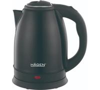 Hagen - Hervidor eléctrico sin cable - de acero inoxidable - 1.8L HA5525-BLK-Negro