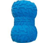 Nerf Dog Juguete para Perros Tire Snackfeeder, Snackfeeder en Goma con Banda de Rodadura, Colores Surtidos, Color Azul o Rojo, 10 cm