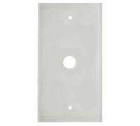 Hager 1391 - Placa ts vidrio plana 1 polo blanco