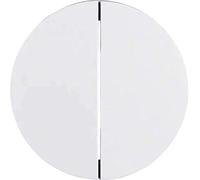 Hager 16232089 - Tecla doble r1/r3 blanco polar brillo