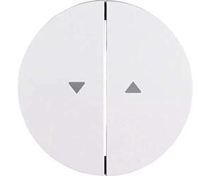 Hager 16252089 - Tecla doble r1/r3 persiana blanco polar brillo