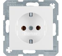 Hager 47431909 toma de corriente tipo f blanco