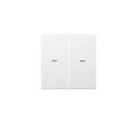Hager 80960389 - Tecla 2 fases, s/b, blanco polar brillo