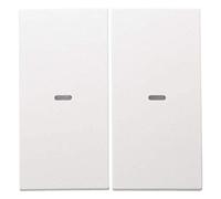 Hager 80960399 - Tecla 2 fases, s/b, blanco polar mate