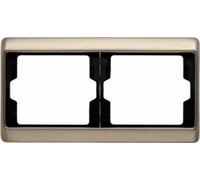 HAGER arsys - Marco 2 Elementos Horizontal Bronce Claro