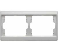 Hager arsys - Marco blanco polar 2 elementos horizontal plastico