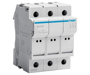 HAGER (AUT.+REST) - Portafus. seccionable L31 3P 25A 400V