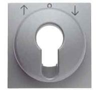 Hager b1 - Placa central conmutador llave aluminio