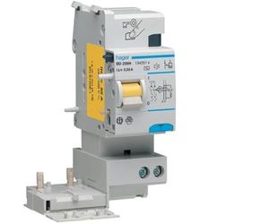 Hager BD226N Bloque Diferencial Tipo AC, para M/N, 2P, 25A, 30mA