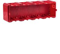 Hager Berker 4-Gang Caja de pared para empotrar Rojo - 18720040