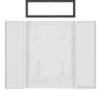 Hager Berker B.IQ 4-Gang Botón Campo Transparente Claro - 75900081