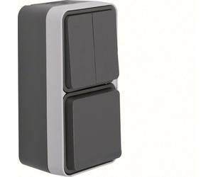 Hager Berker Enchufe Interruptor Combi con Protección Infantil y Carcasa - 47903525