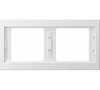 Hager Berker - marco 2 elementos horizontal k1 blanco polar Ref. 6513010002