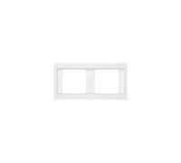 Hager Berker - marco 2 elementos horizontal k1 blanco polar Ref. 6513010002