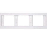 Hager - Berker - marco 3 elementos horizontal k1 blanco polar Ref. 6513010003