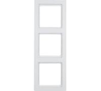 Hager Berker - marco 3 elementos q3 blanco polar Ref. 6510830003