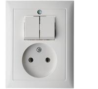 Hager Berker Serie S.1 Interruptor Toma de Corriente Sin Contacto de Tierra - 6143658989