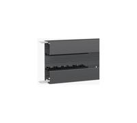 Hager BRN6521019011 - Canal de parapeto inferior (largo x ancho), 2000 mm x 210 mm, 2 m, color negro