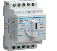 Hager Conmutador Voltimétrico 3 Módulos din SK602