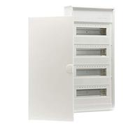 Hager Distribuidor de pared Volta 4x12PLE 4 filas con puerto VA48T, plástico, 64 x 30,5 x 9,65 cm, 48 módulos, 63 A, A-Hager-Set-0006