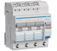 Hager - Fi/LS Interruptor 3X 1p + n, 6 ka adz366d