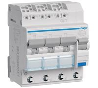 Hager - Fi-LS-Interruptor Tipo adz363d 3X 1p + n 6ka c-13a 30ma un Control de Calidad fi-LS-s