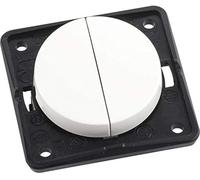 Hager integro - Interruptor doble blanco polar