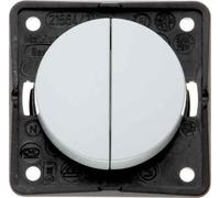 Hager integro - Interruptor doble gris