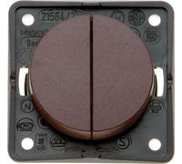 Hager integro - Interruptor doble marron