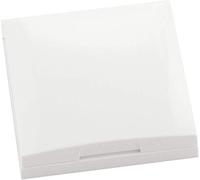 Hager integro - Marco 1 elemento con tapa blanco polar