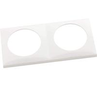 Hager integro - Marco 2 Elementos Brillo Blanco Polar