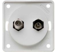 Hager integro - Toma antena sat/radio sin carcasa blanco polar
