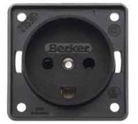 Hager integro - Toma corriente dinamarca antracita mate