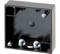 Hager integro - Zócalo para montaje superficie plana con 1 sujetacable antracita