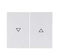 Hager k.1 - Tecla doble con flecha k1 blanco polar