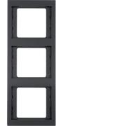 Hager k1 - Marco 3 Elementos Vertical Antracita