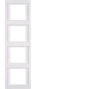 Hager k1 - Marco 4 elementos vertical blanco polar