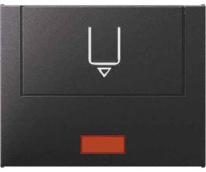 Hager k1 - Placa central hotel card antracita