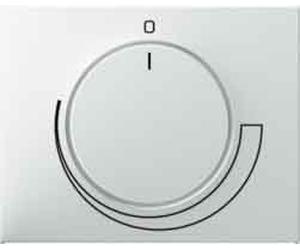 Hager k1 - Placa central mecanismo regulador motor blanco polar