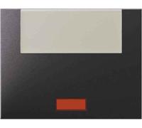 Hager k1 - Tecla con porta rotulo grande lente antracita