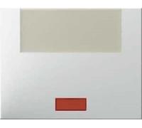 Hager k1 - Tecla con porta rotulo grande lente blanco polar