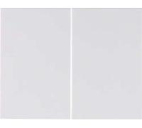 Hager k1 - Tecla sin lente para mecanismo doble blanco polar