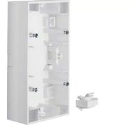 Hager k1 - Zócalo 2 elementos horizontal blanco polar