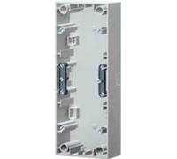 Hager k1 - Zócalo 3 elementos vertical blanco polar